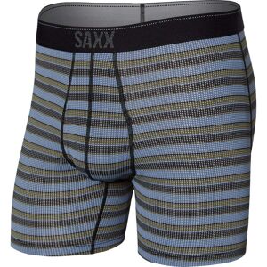 Saxx Quest Quick Dry Mesh Boxer Brief Fly / Solar Stripe/ Twilight / M  - Size: Medium