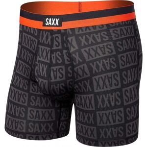 Saxx Sport Mesh Boxer Brief / Black Check / L  - Size: Large