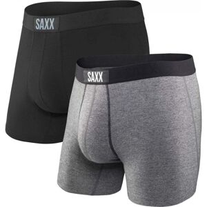 Saxx Vibe Boxer Brief (2 Pack) / Black/Grey / S  - Size: Small