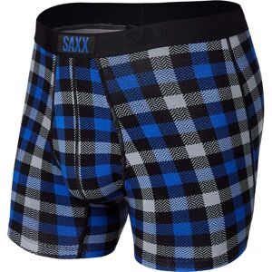 Saxx Vibe Boxer Brief / Blue Check / L  - Size: Large