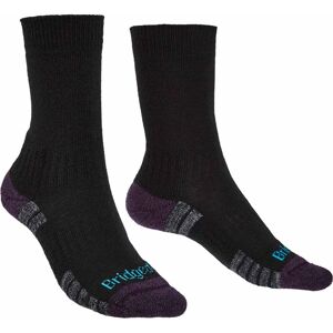 Bridgedale Womens Hike Lightweight Merino Performance / Black/Purple / - Size: Medium Bridgedale Womens Hike Lightweight Merino Performance / Black/Purple / - Size: Medium