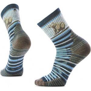 Smartwool Mens Hike Targeted Cushion Bear Stripe Mid Socks / Twilight - Size: Medium Smartwool Mens Hike Targeted Cushion Bear Stripe Mid Socks / Twilight - Size: Medium