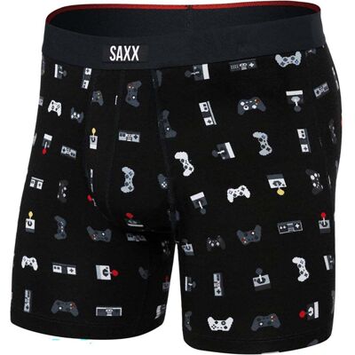 Saxx Mens Vibe Xtra Boxer Breif Fly / Gamer-Black / L - Size: Large Saxx Mens Vibe Xtra Boxer Breif Fly / Gamer-Black / L - Size: Large