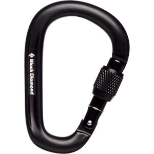 Black Diamond Pearlock Screwgate Carabiner / Black / One  - Size: ONE