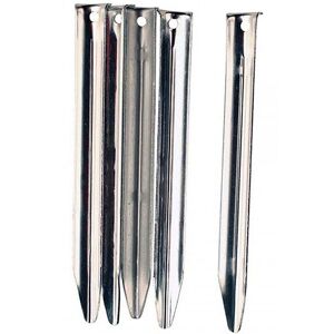 Vango Steel V Peg Long / Silver / Pk 5  - Size: P5