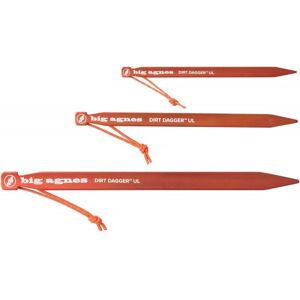 Big Agnes Dirt Dagger UL 6.75" Tent Stakes / Orange / Pk 6 - Size: PK6 Big Agnes Dirt Dagger UL 6.75" Tent Stakes / Orange / Pk 6 - Size: PK6