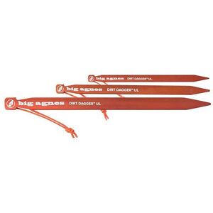 Big Agnes Dirt Dagger UL 7.5 Tent Stake: / Orange / ONE - Size: ONE Big Agnes Dirt Dagger UL 7.5 Tent Stake: / Orange / ONE - Size: ONE