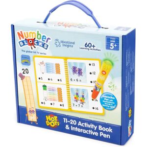 Learning Resources Hot Dots Numberblocks 11–20 Activity Book & Interactive Pen, Over 60 Activities Included - Age 5+ Learning Resources