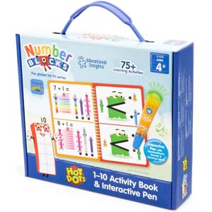 Learning Resources Hot Dots Numberblocks 1–10 Activity Book & Interactive Pen, Over 75 Activities Included - Age 4+ Learning Resources