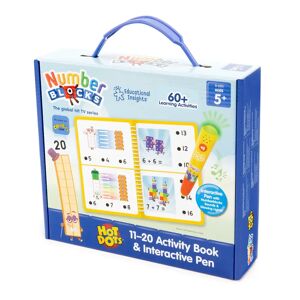 Learning Resources Hot Dots Numberblocks 11–20 Activity Book & Interactive Pen, Over 60 Activities Included - Age 5+ Learning Resources