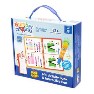Learning Resources Hot Dots Numberblocks 1–10 Activity Book & Interactive Pen, Over 75 Activities Included - Age 4+ Learning Resources