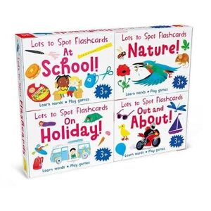 Lots to Spot Flashcards By Miles Kelly 4 Pack Collection Set - Ages 3+ - Paperback Miles Kelly Publishing Ltd