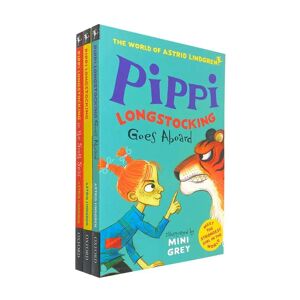 Pippi Longstocking Series By Astrid Lindgren 3 Books Collection Set - Ages 7+ - Paperback Oxford University Press