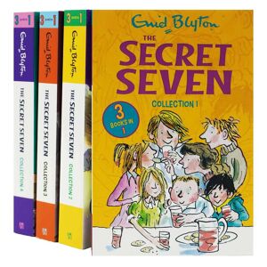 The Secret Seven Series By Enid Blyton 4 Books 12 Story Collection Set - Ages 6-8 - Paperback Hodder & Stoughton