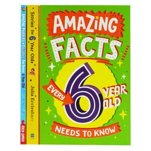 Amazing Facts Every Kid Needs to Know for 6 Year Olds Children's 3 Books Collection Set - Paperback HarperCollins Publishers/Red Shed
