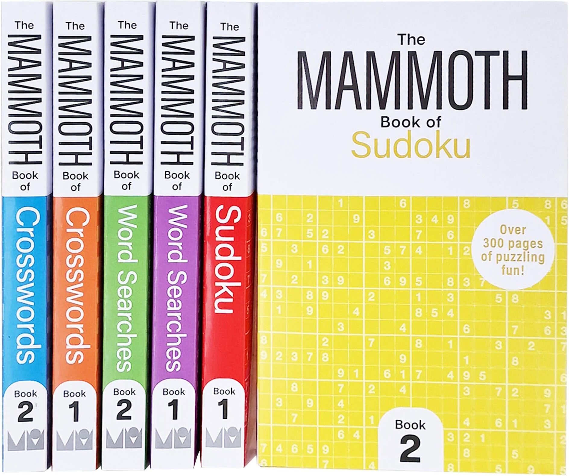 The Mammoth Book Of Crosswords, Word Searches And Sudoku 6 Books Collection Set - Non Fiction - Paperback Michael O'Mara Books Ltd