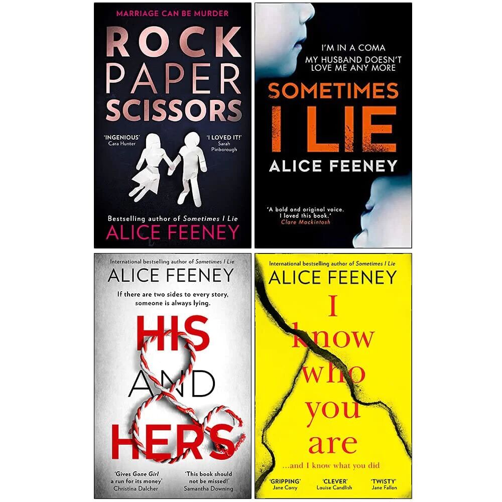 Alice Feeney 4 Books Collection Set - Fiction - Paperback HarperCollins Publishers