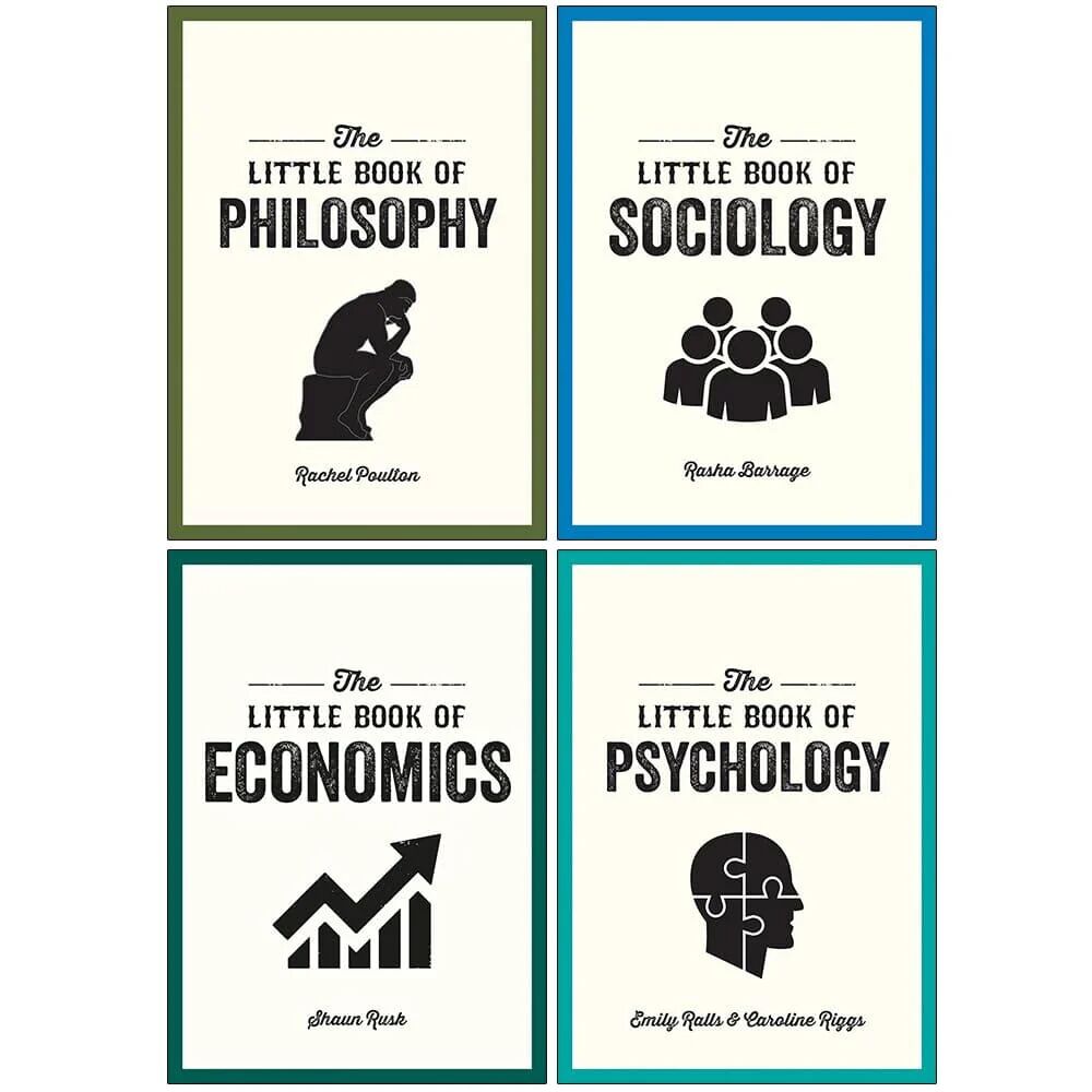 The Little Book of Philosophy, Sociology, Economics & Psychology 4 Pocket Books Collection Set - Non Fiction -Paperback Hachette