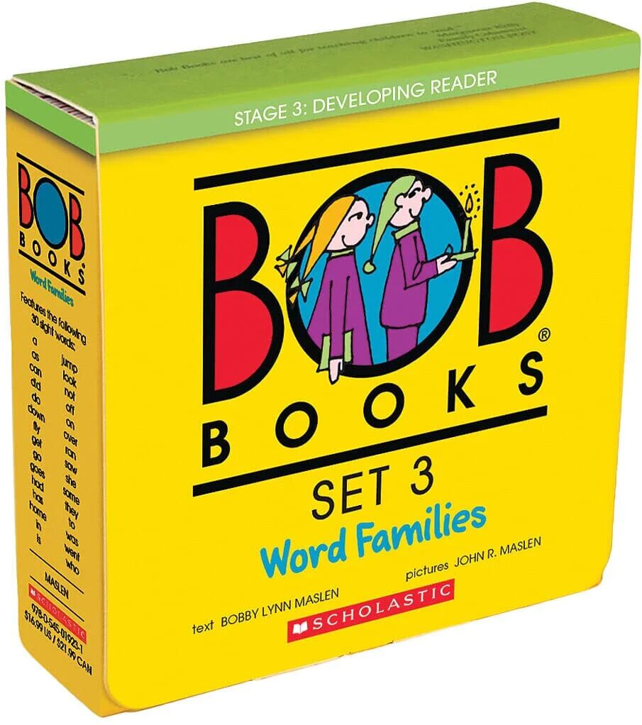 Bob Books Set 3: Word Families (Stage 3: Developing Reader) 10 Books Collection Set - Ages 4+ - Paperback Scholastic