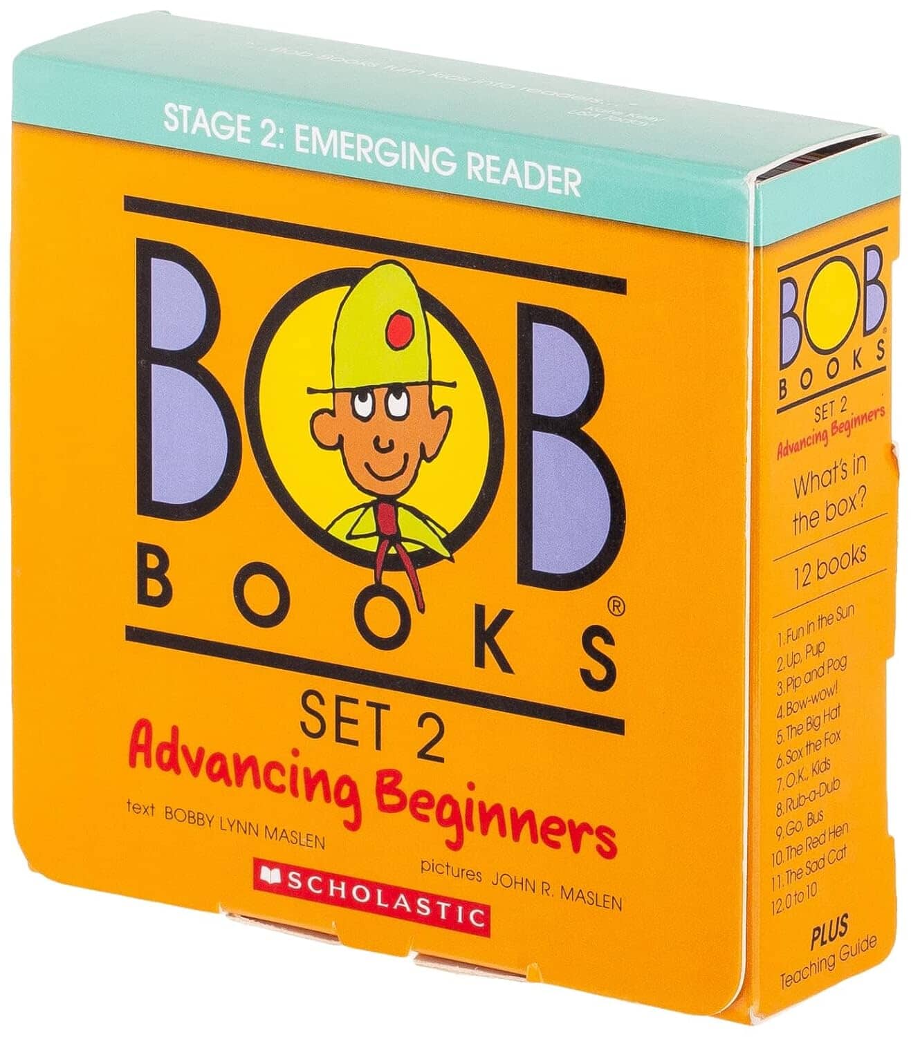 Bob Books Set 2: Advancing Beginners (Stage 2: Emerging Reader) 12 Books Collection Set - Ages 4+ - Paperback Scholastic