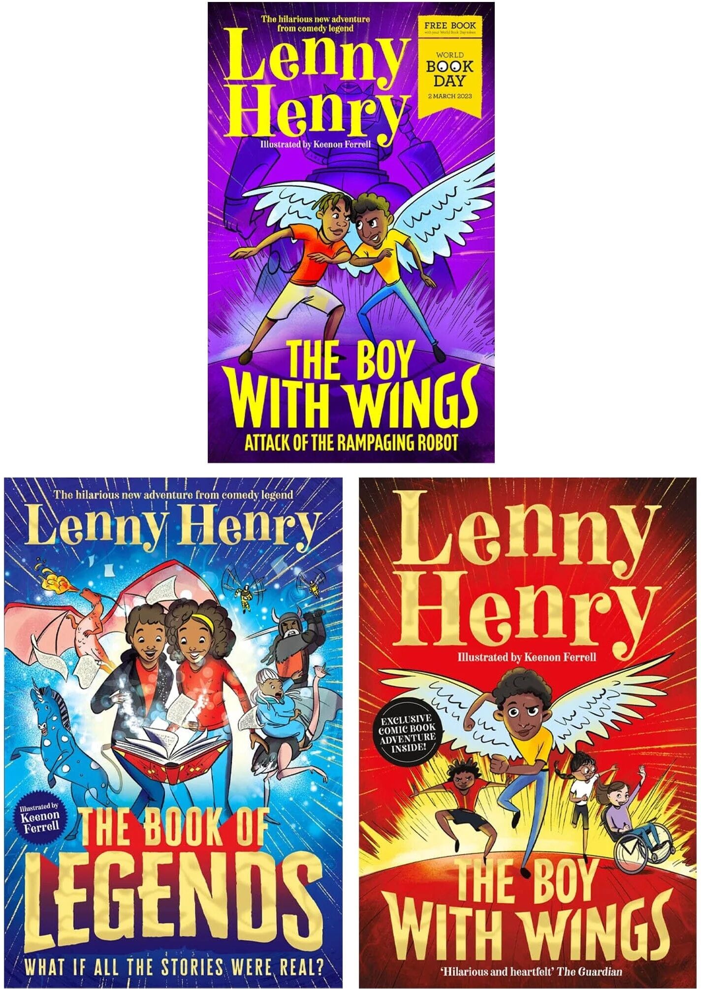 Lenny Henry 3 Books Collection Set - Ages 8-12 - Paperback Pan Macmillan