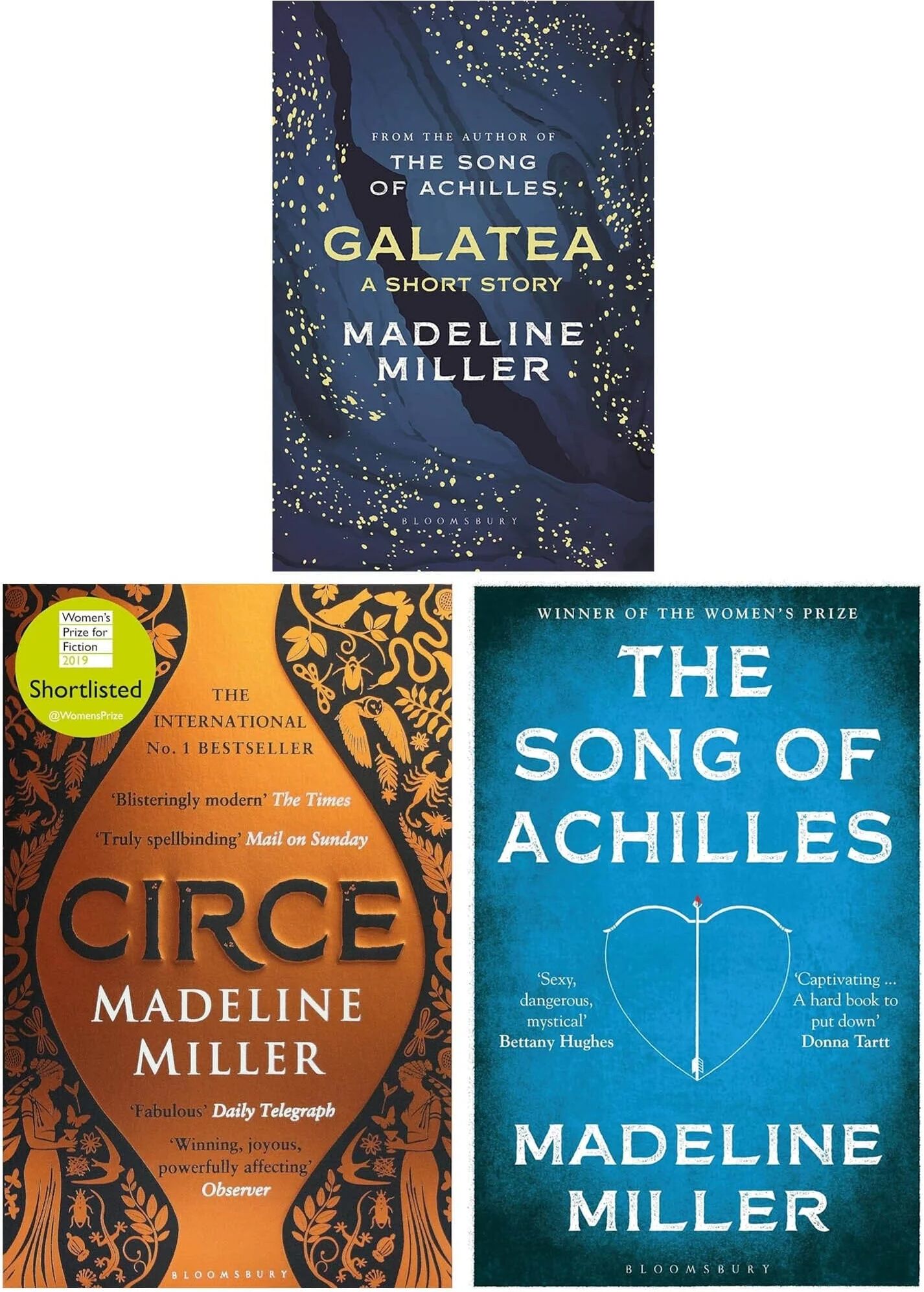 Madeline Miller 3 Books Collection Set - Fiction - Paperback/Hardback Bloomsbury Publishing PLC