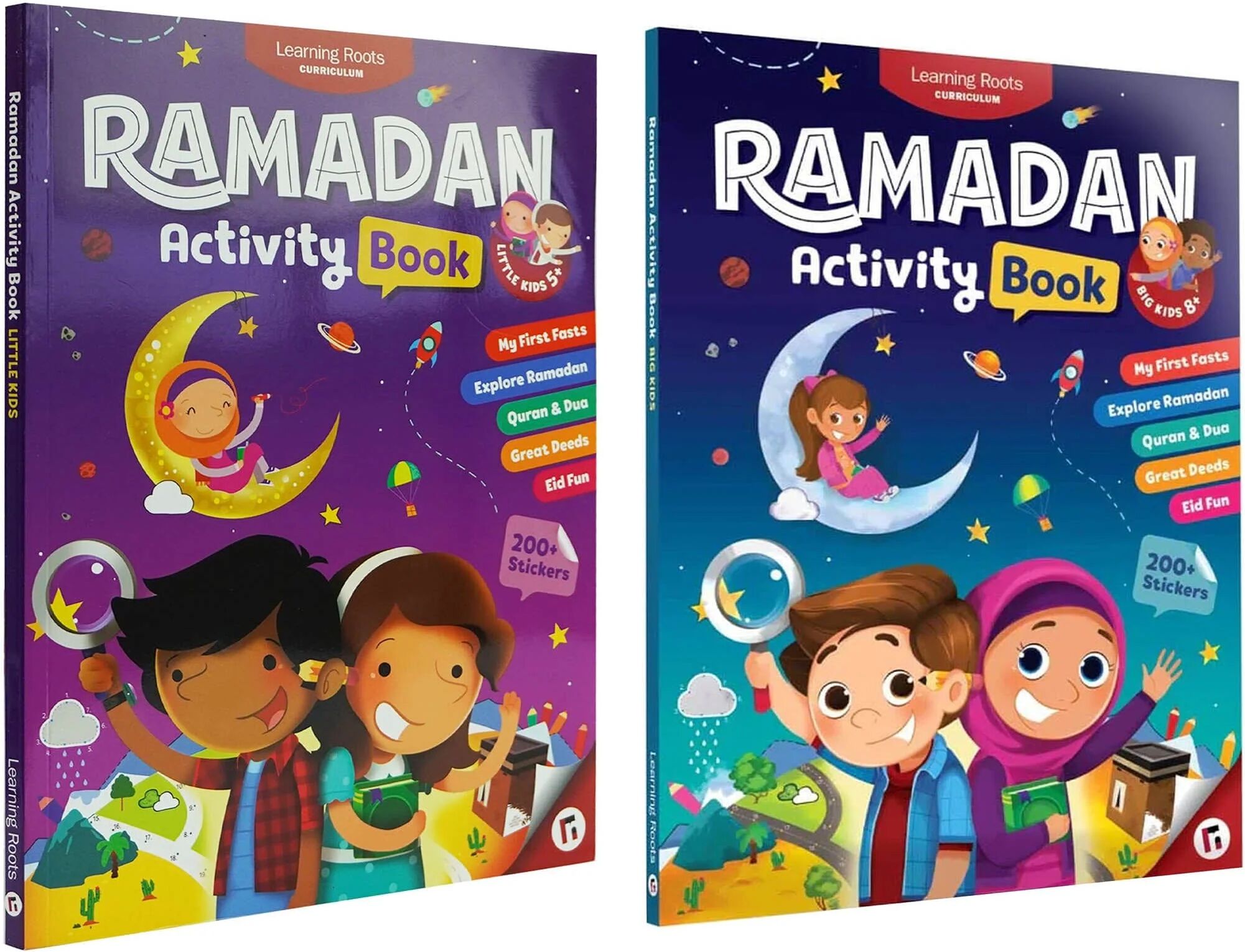 Ramadan Activity Book for Little Kids & Big Kids by Zaheer Khatri 2 Books Collection Set - Ages 5-10 - Paperback Learning Roots