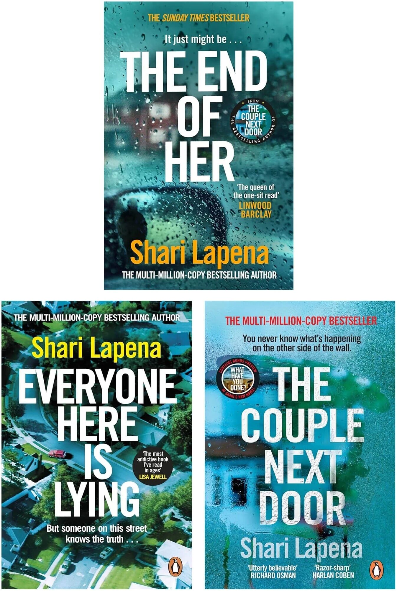 Shari Lapena 3 Books Collection Set - Fiction - Paperback Penguin