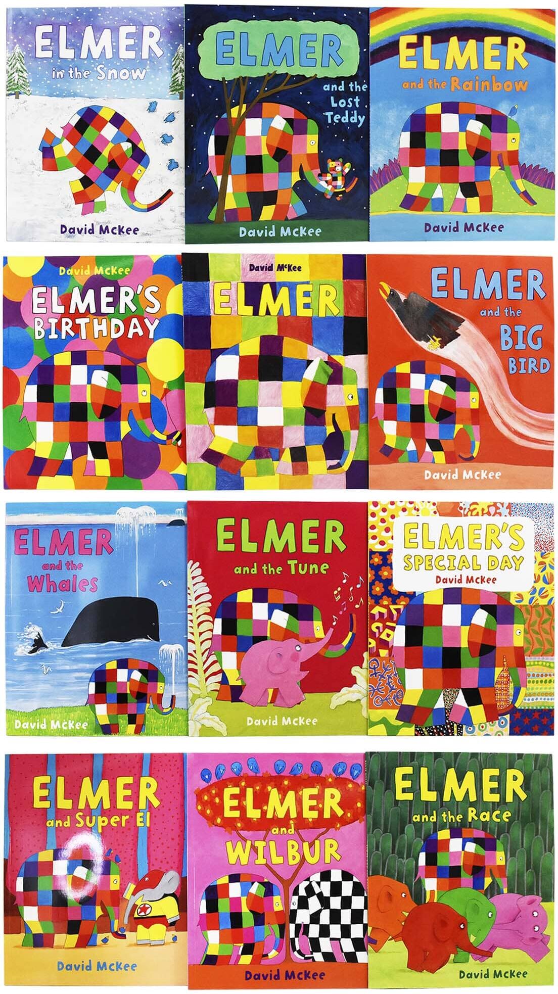 Elmer Picture 12 Books Collection by David McKee - Ages 5+ - Paperback Andersen Press Ltd