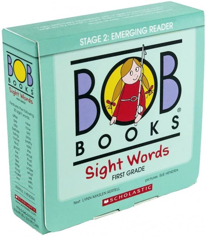 Bob Books: Sight Words First Grade (Stage 2: Emerging Reader) 10 Books Collection Set By Scholastic - Ages 3-6 - Paperback Scholastic