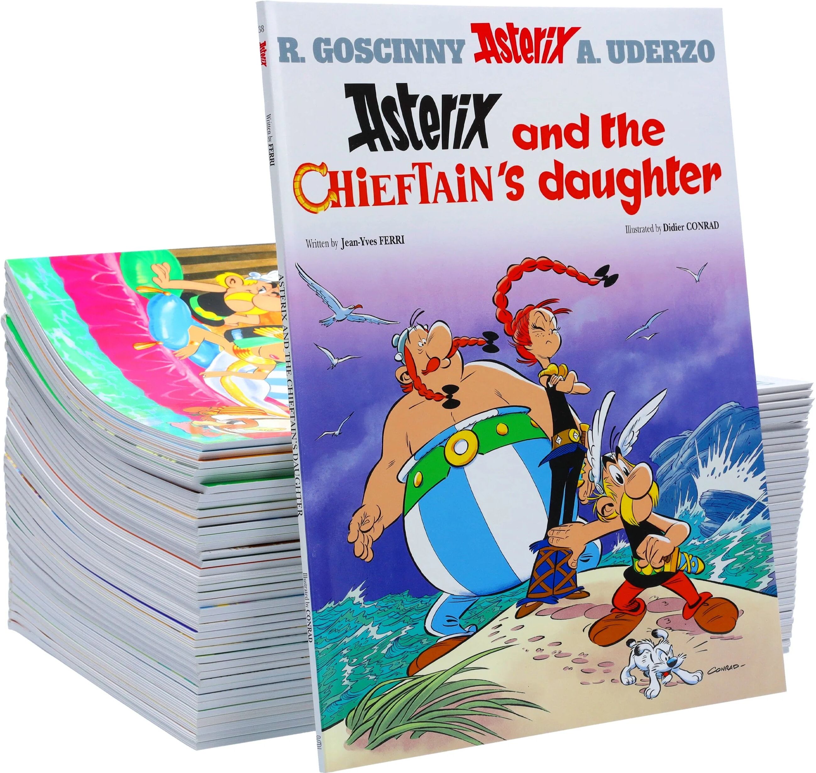 Asterix by Goscinny & Uderzo: Books 1-39 Complete Collection Set - Ages 6-11 - Paperback Hachette Children's Group