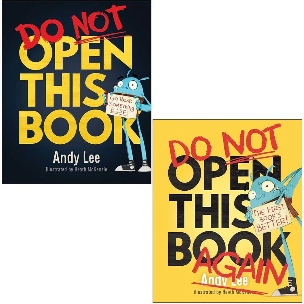 Do Not Open This Book & Do Not Open This Book Again By Andy Lee - Ages 4-7 - Paperback Studio Press