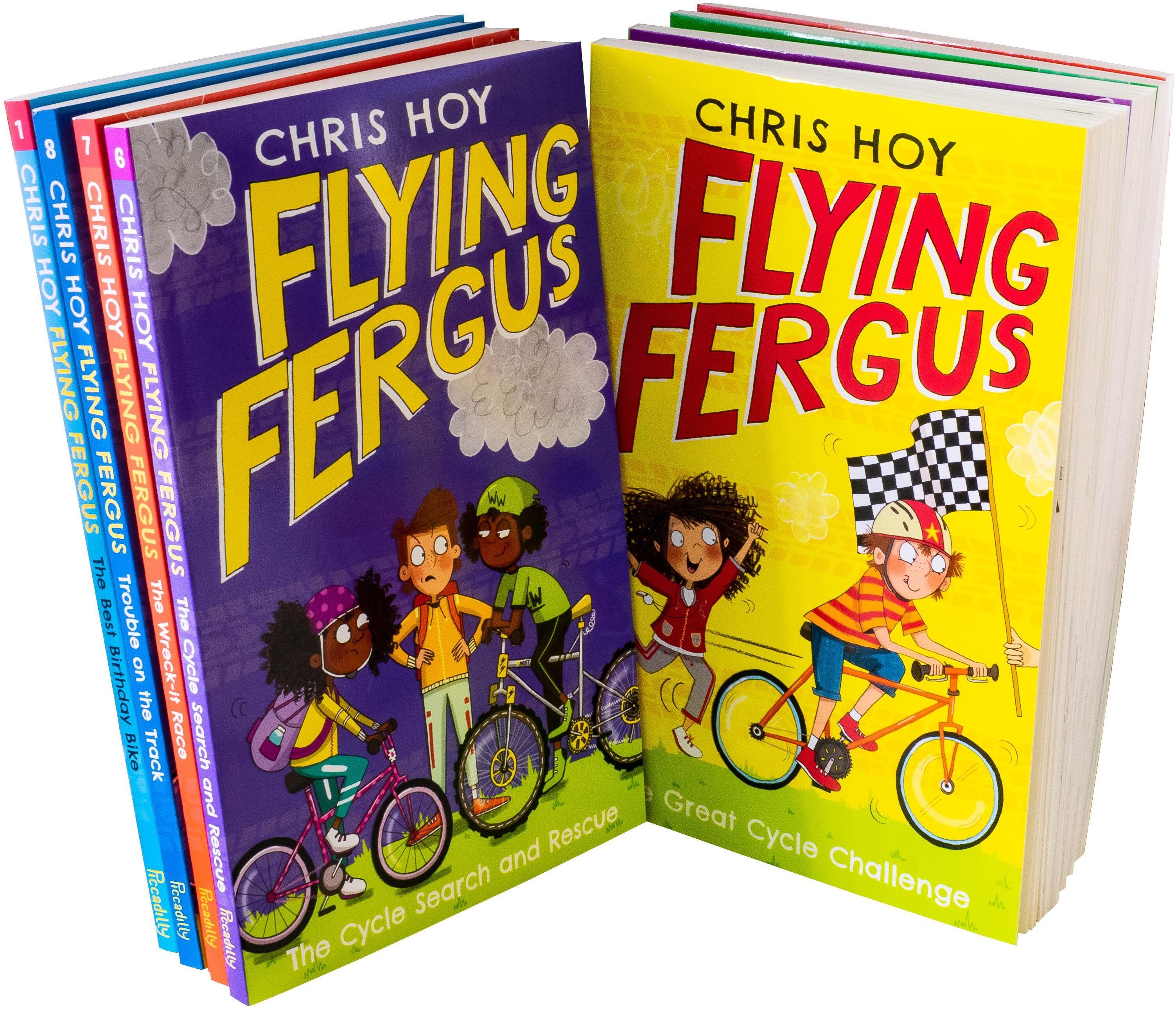 Flying Fergus 8 Book Collection Set By Sir Chris Hoy - Ages 7-9 - Paperback Piccadilly Press