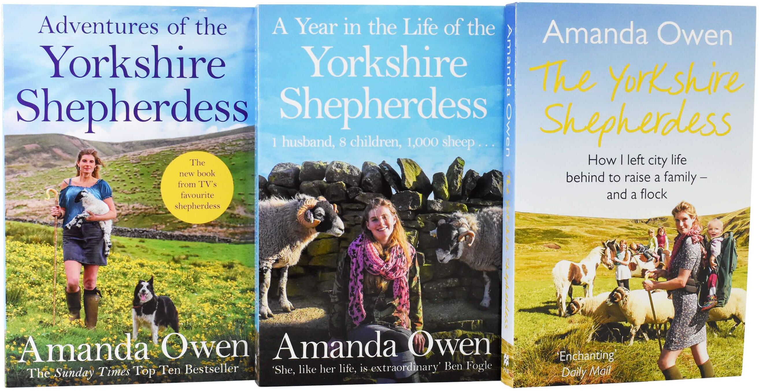 The Yorkshire Shepherdess 3 Books Collection by Amanda Owen - Non-Fiction - Paperback Pan Macmillan