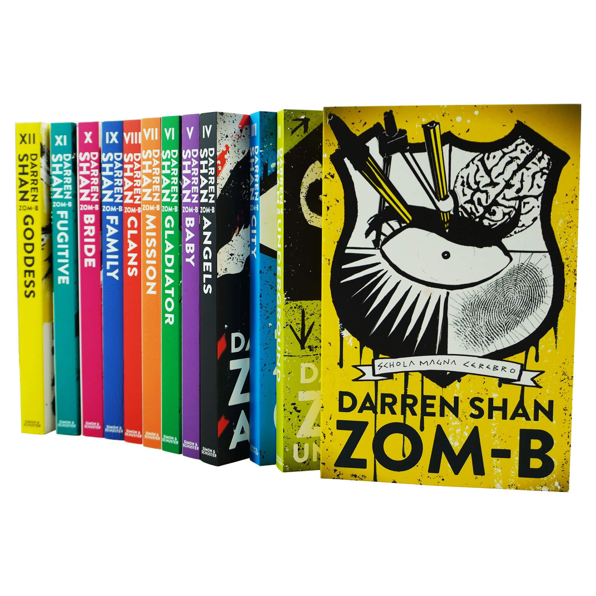 Zom-B 12 Books Collection Set Pack By Darren Shan - Ages 12+ - Paperback Simon & Schuster