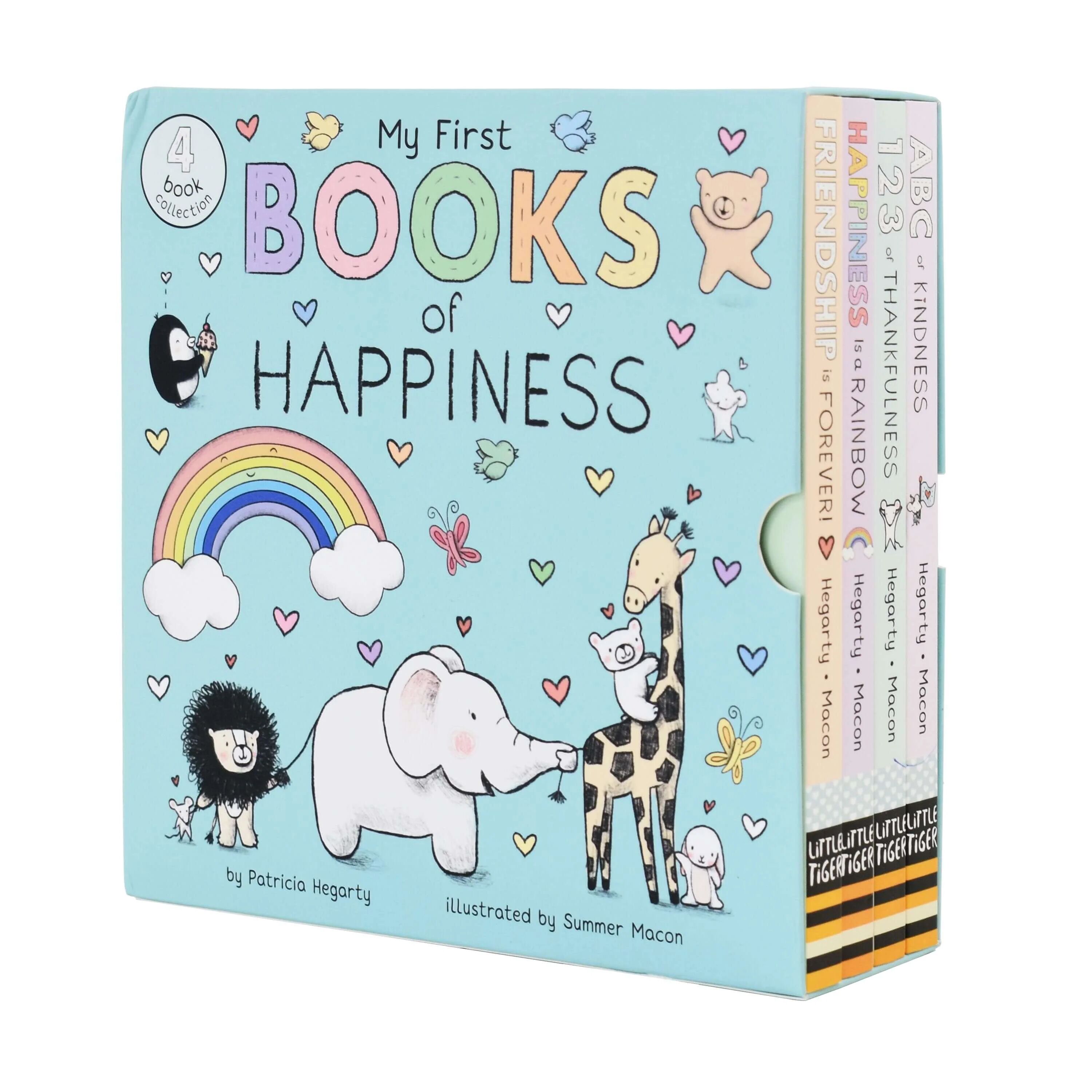 My First Books of Happiness 4 Books Collection Box Set by Patricia Hegarty - Ages 0-5 - Hardback Little Tiger Press Group