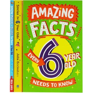 Amazing Facts Every Kid Needs to Know for 6 Year Olds Children's 3 Books Collection Set - Paperback HarperCollins Publishers/Red Shed