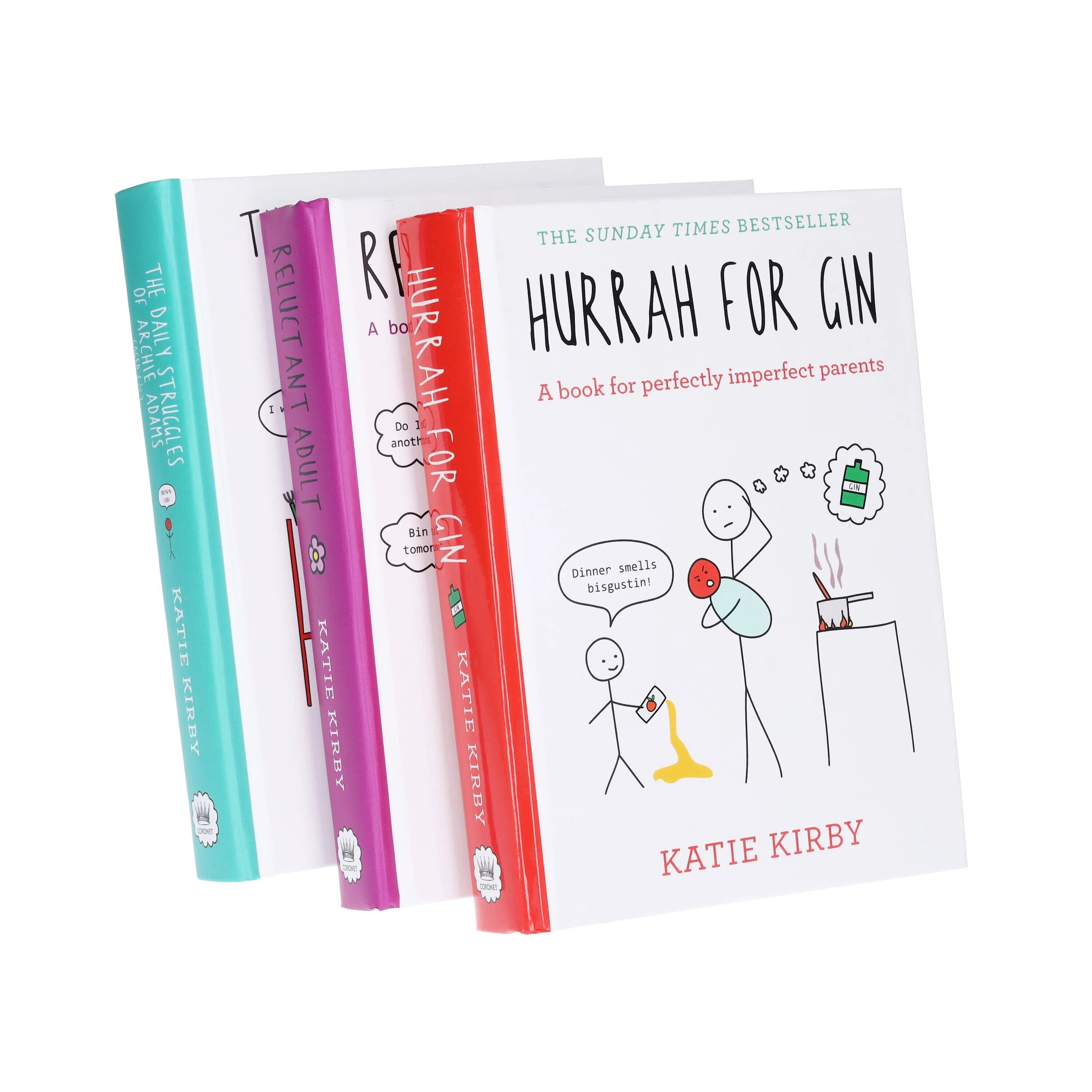 Hurrah For Gin Collection By Katie Kirby 3 Books Set - Non-Fiction - Hardback Coronet