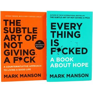 The Subtle Art of Not Giving a/Everything Is by Mark Manson 2 Books Collection Set - Non-Fiction - Paperback HarperCollins Publishers