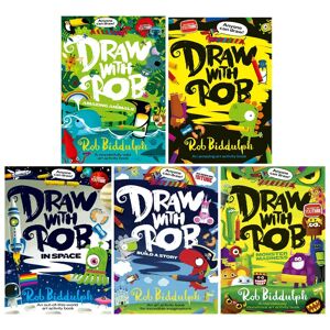Draw With Rob Series By Rob Biddulph 5 Books Collection Set - Ages 4-10 - Paperback HarperCollins Publishers