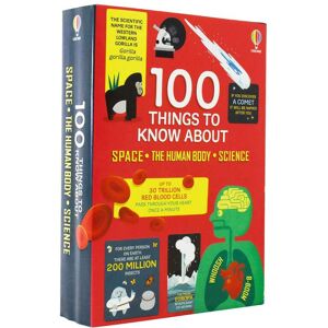 Usborne 100 Things to Know About Space, Science and Human Body 3 Books - Age 5-7 - Hardback by Alex Frith , Jerome Martin & Alice James Usborne Publishing Ltd