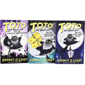 Toto the Ninja Cat Series By Dermot O'Leary 3 Books Collection Set - Ages 7-9 - Paperback Hodder & Stoughton