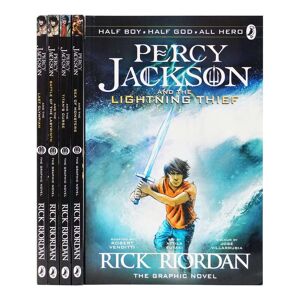 Percy Jackson Graphic Novels By Robert Venditti 1-5 Books Collection Set - Ages 8-15 - Paperback Penguin