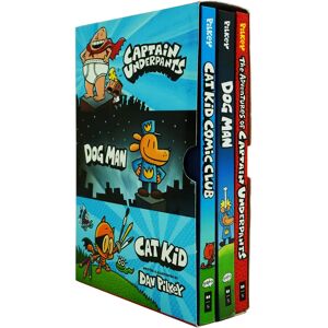 Dav Pilkey's Hero Collection 3 Books Boxed Set - Ages 9-12 - Hardback Scholastic