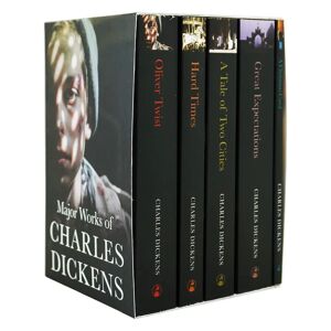 Major Works of Charles Dickens 5 Books Box Set Collection - Adult - Paperback Classic Editions
