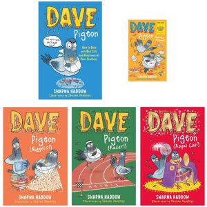 Dave Pigeon Series by Swapna Haddow 5 Books Collection Set - Ages 5-9 - Paperback Faber & Faber