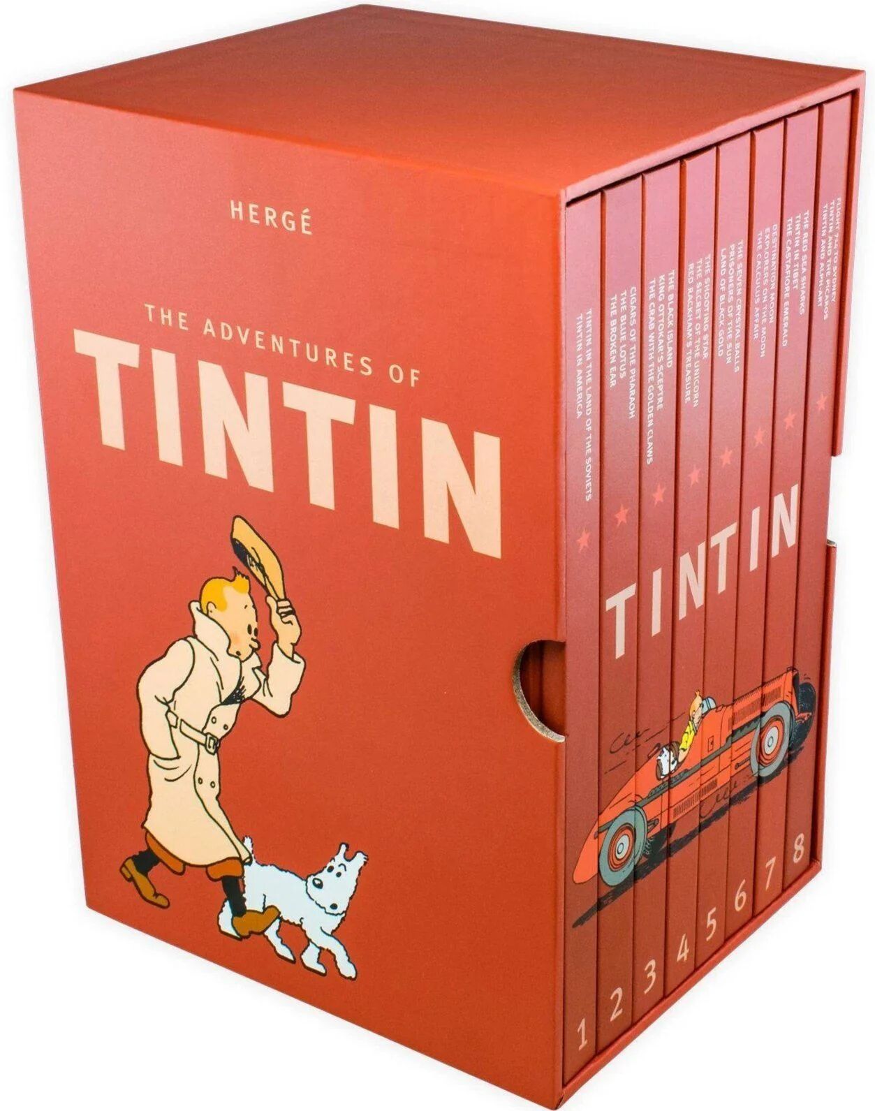 Egmont The Complete Adventures of Tintin Collection - 8 Books - Action / Mystery - Hardcover - Hergé