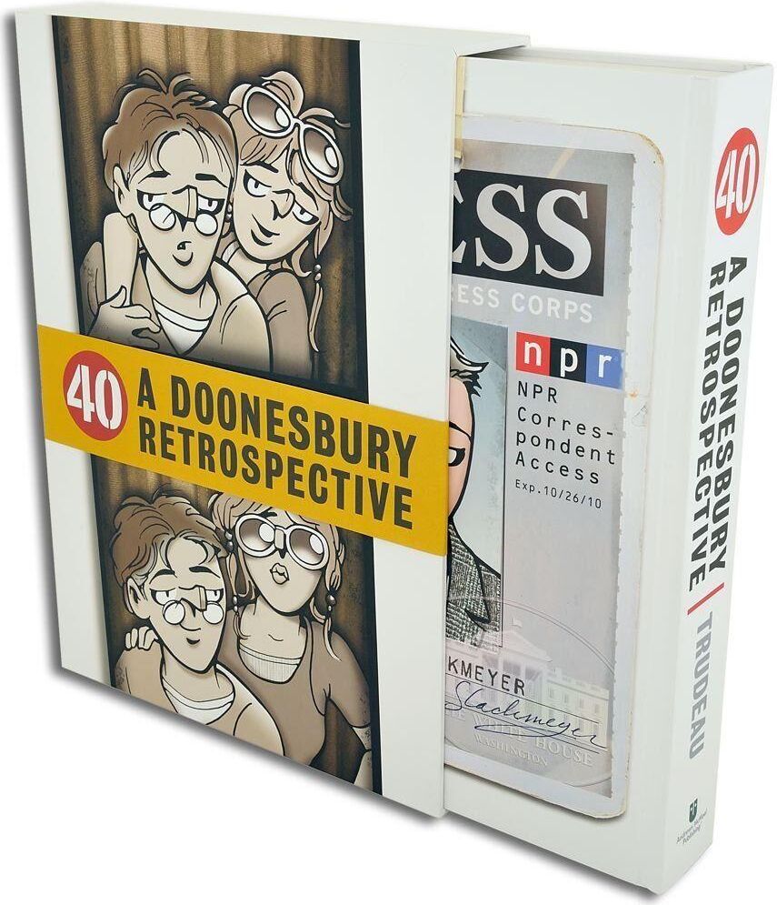 Andrews McMeel Publishing 40 A Doonesbury Retrospective Hardcover Deluxe box set - Adult - by G. B. Trudeau