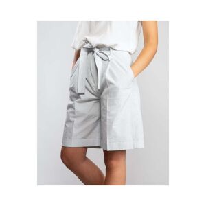 Womens Boss Sarlie Womens Shorts  - Grey/White Stripe 976 - 38 - female