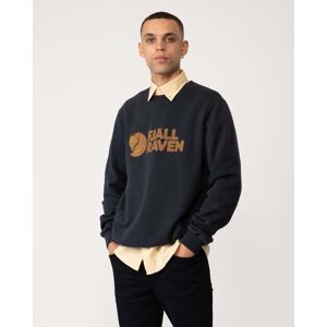 Fjallraven Logo Mens Sweatshirt  - Dark Navy 555 - XL - male